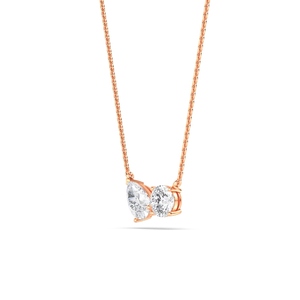 Colgante de Moda para Mujer, Elaborado en Oro Blanco de 14K con Diamante Cultivado en Laboratorio de 1.00 CTW en Forma de Pera, Joyería Fina Elegante, Recuerdo - Product Image 2