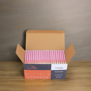 Tube pré-roulé en papier français blanc de 9 mm, filtre en bois pincé, qualité supérieure, boîte de 170 unités, estampage à chaud, direct usine - Product Image 3