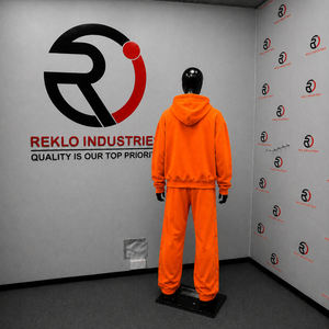 Conjunto Deportivo Unisex con Capucha Color Naranja, Pantalones y Sudadera Holgados de Algodón, Estilo Casual para Otoño, Ropa Urbana en Oferta - Product Image 4