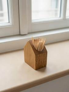 Stylish Wooden Toothpick Holder With Lid For Dining Table Restaurant Hotel Kitchen And Cafe Accessories - Product Image 3