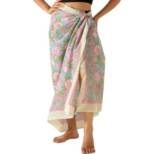 Women Sheer Chiffon <b>Sarong</b> Pareo Beach Cover Up Bikini Swimsuit Wrap Skirt - Product Image 1
