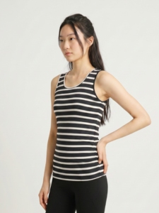 Camiseta sin mangas fruncida lateralmente para embarazadas Bmama, blusa elástica sin mangas para embarazo, ropa casual posparto, venta al por mayor OEM - Product Image 4