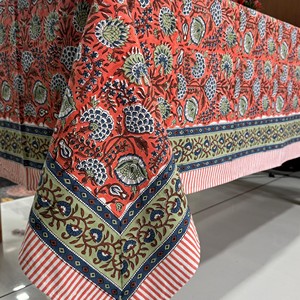 Floral Printed Cotton <b>Tablecloth</b> Rectangle Traditional Chinese Style Washable Home Use Washable Customizable <b>Square</b> <b>Tablecloth</b> - Product Image 2