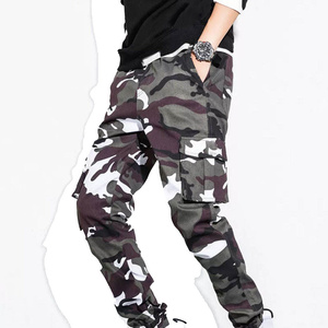 Pantalones Deportivos de Camuflaje para Hombre, Cintura Elástica, Múltiples Bolsillos, Estilo Casual, Transpirables, para Otoño - Product Image 2