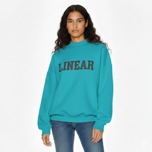 Sudadera Oversize de Mujer con Cuello Alto Simulado, de Forro Polar Ecológico, Ajuste Holgado, para Invierno, Casual, con Logo Frontal, Estilo Urbano Moderno y Cómodo - Product Image 1