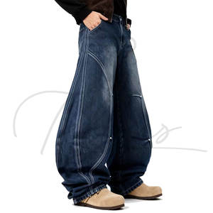 Pantalones Baggy Personalizados de Moda Urbana para Hombre, Pantalones Casuales con Cierre de Cremallera para Hombre - Product Image 2