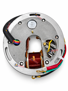 Bobina de estator Bajaj Chetak 6V, estator tipo punto Bajaj Chetak 6V, placa de bobina Bajaj Chetak, conjunto de placa de bobina de estator Bajaj Chetak - Product Image 3