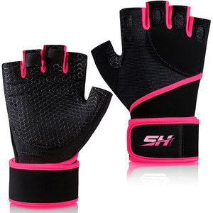 Premium Women's Fitness <b>Gloves</b> Breathable Workout Training <b>Gloves</b> Soft Padded Palm Adjustable Wrist Support Non Slip <b>Gloves</b> - Product Image 1