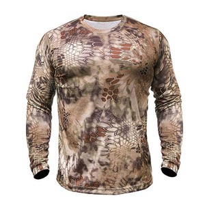 Chemise de pêche à manches longues camouflage pour homme, séchage rapide, UPF 50, polyester, haut de gamme pour l'extérieur - Product Image 3