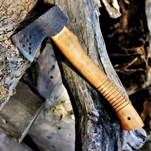OEM Viking <b>axe</b> collectible Damascus steel blade <b>axe</b> Engraved <b>wooden</b> handle <b>axe</b> Authentic Norse style <b>axe</b> - Product Image 3