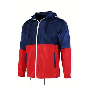 Veste coupe-vent à capuche en toile personnalisée OEM pour hommes, imperméable, respirante, avec logo frontal, haute qualité, vente en gros pour l'extérieur et l'hiver - Product Image 1