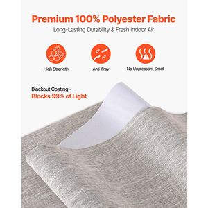 Tende Verticali Oscuranti Senza Fili con Pannello Estensibile 96 H, Tende Tagliabili da 45,8 a 86 Pollici di Larghezza - Product Image 3