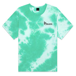 T-shirt streetwear tie-dye pour hommes, vente en gros |   Coupe ample, tissu en coton, sans logo, sans marque - Product Image 6
