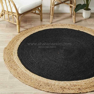Alfombra de yute para decoración del hogar, alfombra redonda grande para exteriores, alfombras de yute, fabricante indio, tamaño personalizado, Alfombra de yute trenzada para exteriores - Product Image 4