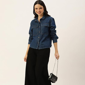 Camisas Vaqueras Casuales de Moda para Mujer, Camisas Vaqueras de Alta Calidad con Botones, Camisas Vaqueras Modernas para Mujer - Product Image 4