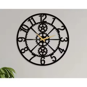Metal Wall <b>Clock</b> For Bedrooms Providing Quiet Operation Peaceful Comfortable Environment Decoration Use Metal Wall <b>Clock</b> - Product Image 3