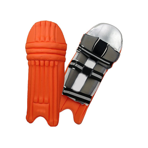 High Quality Durable Light Weight Adjustable PU Double-Stitched Ambidextrous Buckle Closure Customizable <b>Cricket</b> Batting <b>Pads</b> - Product Image 6