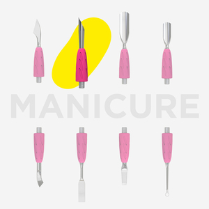 Pousse-cuticules biseautés UNIQ-12 STALEKS Pro, outils de retrait de vernis gel acrylique, manche en silicone souple, pour manucure - Product Image 6
