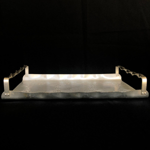 Nuevo Diseño de Bandeja Rectangular de Acero Inoxidable para Servir, Ideal para Hogar, Hotel, Restaurante, Bodas y Fiestas, a Bajo Precio - Product Image 1