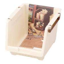 Organizzatore di organizzazione e archiviazione per la casa bianco profondo a 2 livelli Inomata - Product Image 1