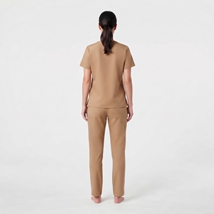 Ensemble de blouses médicales pour femmes, uniforme d'infirmière, haut à col en V et pantalon à manches courtes, respirant et confortable, pour toutes les saisons - Product Image 4