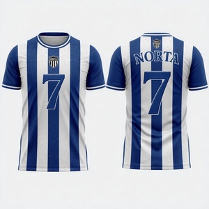 Pro Quality Custom Sublimation Football Jersey 100% Polyester with Player <b>Names</b> Club & League Team Uniform - Product Image 5