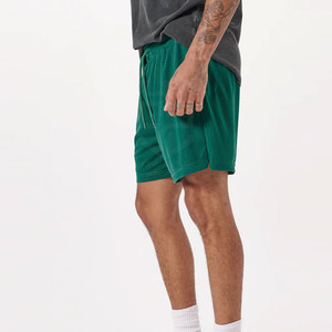 Servicio OEM, MOQ bajo, diseño personalizado, pantalones cortos de malla para hombre, nueva llegada, pantalones cortos de malla de color sólido para adultos - Product Image 4