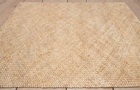 Tapis en jute fin à poils ras, fait main, moderne, écologique, antibactérien, antidérapant, adapté aux animaux domestiques, à motif original, tissé à la main pour
