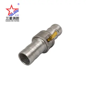 Sanxing Coupling Chinese Manufacture DN50/65/DN80 Fire Hose Coupling Coupled Machino Coupling Aluminium Fire Hose Coupling