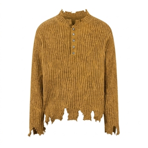 Custom <b>V</b> <b>Neck</b> <b>Men</b> <b>Sweater</b> for Wholesale Private Label Menswear Collections with OEM ODM Factory Supply - Product Image 5