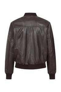 Mens Handmade Lambskin <b>Leather</b> Bomber <b>Jacket</b> Classic Varsity Style <b>Genuine</b> <b>Leather</b> <b>Jacket</b> - Product Image 2