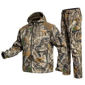 Comfortable Zipper Solid Breathable Winter <b>Men</b> Hunting Tracksuits Lightweight Bulk Quantity Made in Pakistan - Product Image 1