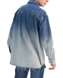 Camisas de Mezclilla para Hombre LUXE ATTIRE INDUSTRY, Casuales, de Algodón, Lavado Ácido, a Cuadros, Ecológicas, Cómodas, de Corte Relajado, Moda Moderna - Product Image 4