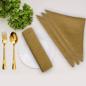 Servilletas de algodón florales modernas hechas a mano 100% tela reutilizable ecológica cuadrada de lino para el hogar y servilletas y accesorios de boda - Product Image 1