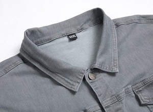 Men's vintage <b>denim</b> jacket Washed <b>denim</b> outerwear Cotton <b>denim</b> <b>coat</b> blue Oversized casual jacket New Best Quality - Product Image 3