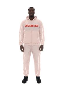 Ensemble de survêtement coupe-vent personnalisé le plus vendu, 2 pièces, veste zippée et pantalon de jogging en nylon, pour homme, collection 2026 - Product Image 3