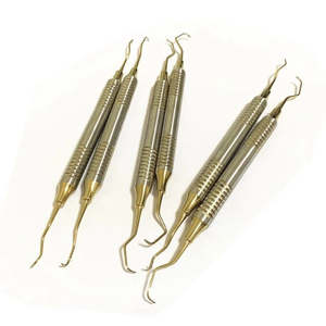 Cuillère de détartrage dentaire manuelle à pointe longue, instrument de nettoyage des dents, personnalisable, en acier inoxydable, disponible dans toutes les variantes par Dentavex - Product Image 4