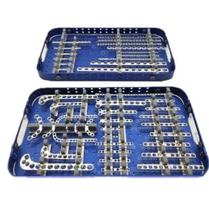 ชุดแผ่นล็อคกระดูกเหล็กแบบแมนนวล ชุดอุปกรณ์ผ่าตัดกระดูกและข้อ - Product Image 1