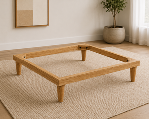 Rubber <b>Wood</b> Solid <b>Wood</b> Furniture <b>Frame</b> Minimalist <b>Sofa</b> Base Durable Structure <b>for</b> Couch Loveseat Chair Commercial Use OEM - Product Image 1