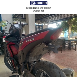 แผ่นปิดท้ายรถมอเตอร์ไซค์ M-Biker Vit Nam Exciter 150/155cc พร้อมกรอบป้ายทะเบียน วัสดุ THP SN TNH รับประกัน 12 เดือน - Product Image 6