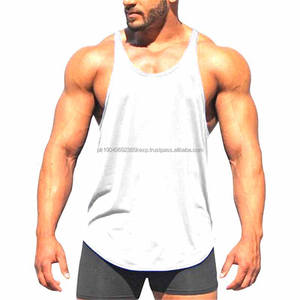 Débardeur pour homme en couleur unie en gros, débardeur pour homme avec logo personnalisé, vêtements de fitness pour homme, débardeur pour homme - Product Image 6