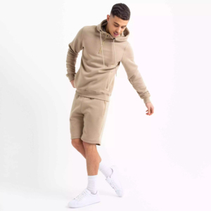 Conjunto de Sudadera con Capucha y Pantalones Cortos de Dos Piezas con Logotipo Personalizado a Bajo Precio, Conjunto Deportivo Holgado para Hombre y Mujer - Product Image 3