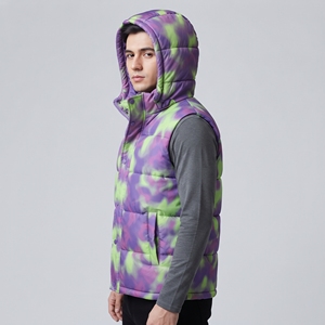 Chaleco de Invierno Acolchado con Capucha para Hombre, Estilo Camuflaje, para Actividades al Aire Libre, con Aislamiento Térmico - Product Image 3