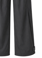 Pantalon unisexe en charbon de bois à jambe large, devant plat, poches latérales, taille élastique, attaches aux chevilles, 100 % coton, poids moyen, écologique, respirant - Product Image 5