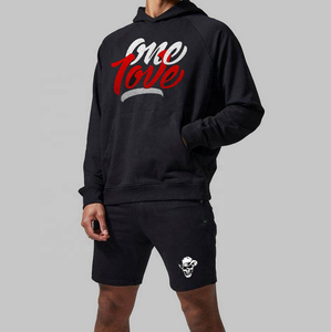 Conjunto de Sudadera con Capucha y Pantalones Cortos Unisex Personalizado, Chándal de Forro Polar de Secado Rápido, Ropa Deportiva Estampada, Estilo Urbano 2026 - Product Image 4