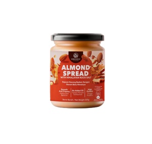 Mermelada certificada Halal hecha en Malasia de 220g de almendra con sal de roca del Himalaya - Product Image 1