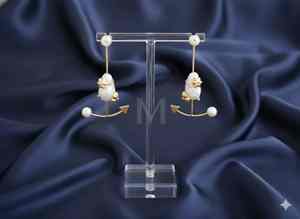 Pendientes Elegantes de Estilo Antiguo con Acabado Dorado, Joyería de Fiesta para Mujer, Perfectos para Bodas, Eventos Festivos y Ocasiones Especiales - Product Image 2