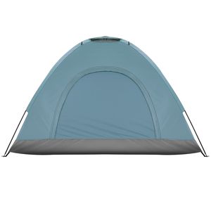 Tenda a Cupola Leggera Blu per 3-4 Persone con Logo Personalizzato, Tessuto in PVC e Fibra di Vetro per Campeggio, Eventi, Matrimoni, Giardini - Product Image 2
