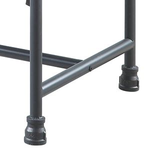 Taburete y reposapiés con estilo otomano rectangular gris y gris arena - Product Image 5