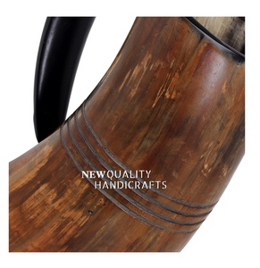 Mug en corne de buffle Viking, écologique, fait main, d'inspiration médiévale, poli, authentique, pour Noël et anniversaire - Product Image 4